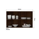 Ver imagem 3 de Armário P/Cozinha Basculante Duplo 120cm 2 Portas Nogueira
