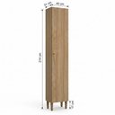 Ver imagem 3 de Paneleiro para Cozinha Modulada 1 Porta 214 x 40cm Magnólia Yescasa Naturale Marrom