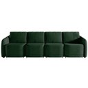 Ver imagem 6 de Sofá Cama Modulado Retrátil e Reclinável Decorativo Varsóvia 396cm Veludo Verde G33 - Gran Belo