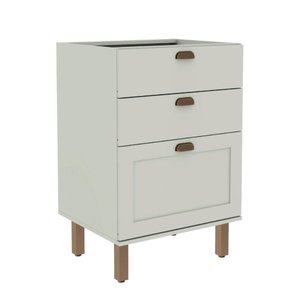 Balcão de Cozinha Genialflex Iluminata 3g sem Tampo Hortelã