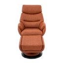 Ver imagem 5 de Poltrona de Massagem Reclinável Alasca com Aquecimento Apoio para Os Pés Pu Caramelo G56 - Gran Belo