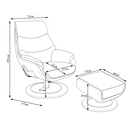 Ver imagem 3 de Poltrona de Massagem Reclinável Alasca com Aquecimento Apoio para Os Pés Pu Caramelo G56 - Gran Belo
