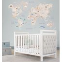 Ver imagem 2 de Adesivo de Parede Infantil Mapa Mundi - P