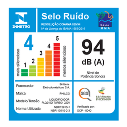 Liquidificador Philco PLQ2100PI 12 + Turbo 3L 1200W 220V - 7