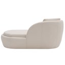 Ver imagem 7 de Chaise Longue Sala de Estar Kaira com Almofada Linho Bege Claro - Nexta