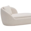 Ver imagem 6 de Chaise Longue Sala de Estar Kaira com Almofada Linho Bege Claro - Nexta