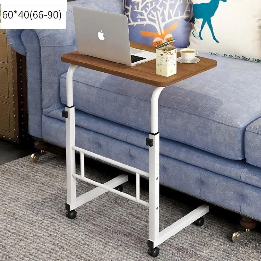 Mesa Notebook Rodinhas Altura Ajustavel Home Office Multifuncional Computador Escrivaninha Sala - 2