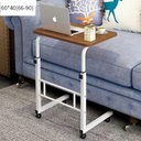 Ver imagem 2 de Mesa Notebook Rodinhas Altura Ajustavel Home Office Multifuncional Computador Escrivaninha Sala