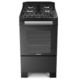 Fogão 4 Bocas Itatiaia Itamaster com Timer Digital Preto Bivolt - 1