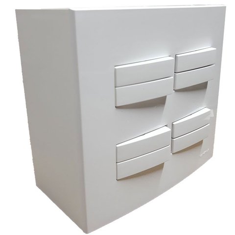 Caixa 4x4 Versatil Sobrepor Branco - 4x4" 4 Interruptor Simples Duplo
