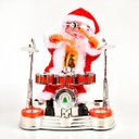Ver imagem 4 de Boneco Papai Noel Baterista Musical Enfeite Natal