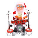 Ver imagem 1 de Boneco Papai Noel Baterista Musical Enfeite Natal