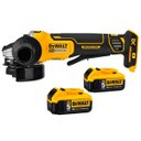 Ver imagem 1 de ESMERILHADEIRA DEWALT 20V BRUSHLESS 4.1/2 C/2BAT 5AH + CARREGADOR