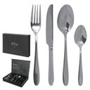 Ver imagem 3 de Faqueiro Premium Aco Inox C/24 Pcs Toulouse Prata Florarte