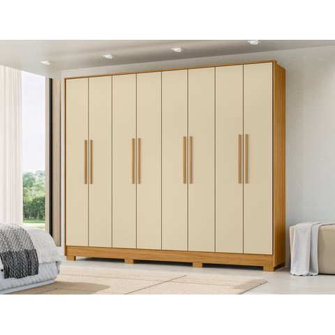 Guarda Roupa Casal Grande Amplo 233cm para Dormitorio Premium