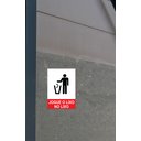 Ver imagem 2 de Placa - Jogue Lixo no Lixo - 20cm X 15cm