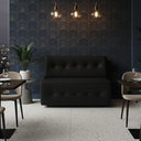 Ver imagem 1 de Sofá Booth Capri 1,20m Estofado Clean Classic Restaurante:preto