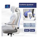 Ver imagem 4 de Cadeira de Escritório Milão Blidshop Ergonômica Giratória Home Office 120kg - Branca e Cinza