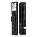 Ver imagem 1 de Fechadura Digital S666-3D Wi-Fi Tuya Biometria 3D Senha Cartão Chave App Preto