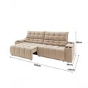 Ver imagem 6 de Sofá Connect Premium 2,00m Assento Retrátil-reclinável com Porta Copos e Entrada Usb Suede