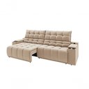 Ver imagem 5 de Sofá Connect Premium 2,00m Assento Retrátil-reclinável com Porta Copos e Entrada Usb Suede