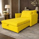 Ver imagem 2 de Poltrona Cama Mônica Suede Decorativa Confortável Moderna Sala Quarto Recepção