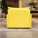 Ver imagem 4 de Poltrona Cama Mônica Suede Decorativa Confortável Moderna Sala Quarto Recepção