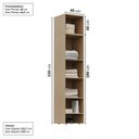 Ver imagem 4 de Guarda-Roupa Módulo 45x180 e Módulo 45x40 2 Portas e 3 Prateleiras Frame CabeCasa MadeiraOriginals