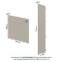 Ver imagem 6 de Guarda-Roupa Módulo 45x180 e Módulo 45x40 2 Portas e 3 Prateleiras Frame CabeCasa MadeiraOriginals