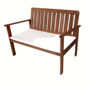 Ver imagem 2 de Conjunto para Jardim em Madeira Maciça 1 Banco Namoradeira 2 Poltronas e 1 Mesa de Centro com Almofa