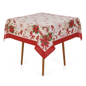Toalha de Mesa Natal Quadrada 4 Lugares | Karsten - Receita de Noel