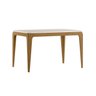Conjunto Mesa Jantar Retangular Aurea Tampo Vidro 4 Cadeiras:off White / Ypê - 5