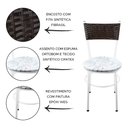 Ver imagem 2 de 2 Cadeiras Brancas para Cozinha Viena Marrom:Floral Gelo