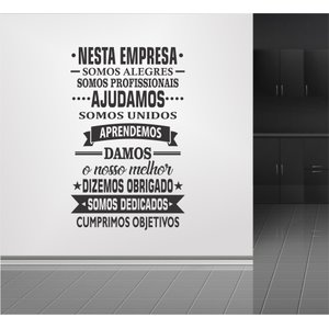 Adesivo Para Empresas Frases Coorporativas Nesta Empresa