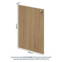Ver imagem 5 de Módulo 70x180 4 Portas 1 Kit Prateleira Frame CabeCasa MadeiraOriginals