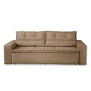 Ver imagem 4 de Sofá Retrátil e Reclinável 3 Lugares com Molas 1,80m Veneza Suede Mirra Decor
