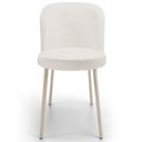 Ver imagem 3 de Kit 04 Cadeiras para Sala de Jantar Cozinha Estofada Gavi Arena L02 Linho Bege - Lyam Decor