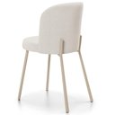 Ver imagem 7 de Kit 04 Cadeiras para Sala de Jantar Cozinha Estofada Gavi Arena L02 Linho Bege - Lyam Decor