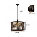 Ver imagem 5 de Pendente Nobre Lustre Corda Náutica Preto