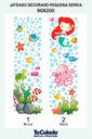 Ver imagem 1 de Adesivo Para Vidro Box Banheiro Jateado Decorado Pequena Sereia Prova D'agua - 1,80 x 2,00m