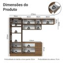 Ver imagem 2 de Cozinha Completa Stella 9 Portas MDP 270cm Rustic Madesa