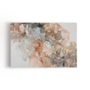 Ver imagem 1 de Quadro decorativo sala Mármore Dourado Tons Terrosos Canvas 100x70cm