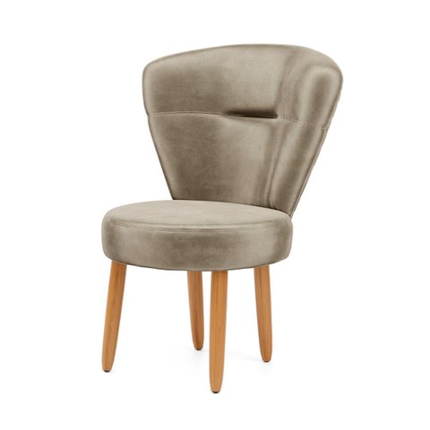 Poltrona Decorativa para Estúdio de Beleza Maquiagem Sala de Jantar Tecido Veludo Pés Palito