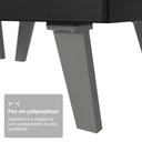Ver imagem 2 de Balcão de Cozinha 60 Cm 3 Gavetas com Pés Preto Nice Madesa Preto