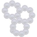 Ver imagem 1 de Jogo C/ 25 Pratos Plásticos de Sobremesa Brancos Duros