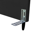 Ver imagem 3 de Cabeceira Estofada para Cama Box Casal Beatriz 160cm Veludo Preto