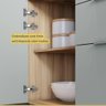 Cozinha Modulada Nesher Marquesa 4 Peças com Nicho para Micro-ondas - Nature/verde - 6