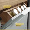 Cozinha Modulada Nesher Marquesa 4 Peças com Nicho para Micro-ondas - Nature/verde - 3