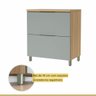 Cozinha Modulada Nesher Marquesa 4 Peças com Nicho para Micro-ondas - Nature/verde - 10