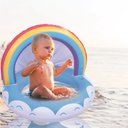Ver imagem 5 de Piscina Inflável Infantil Arco Iris com Cobertura 40 Litros Jilong